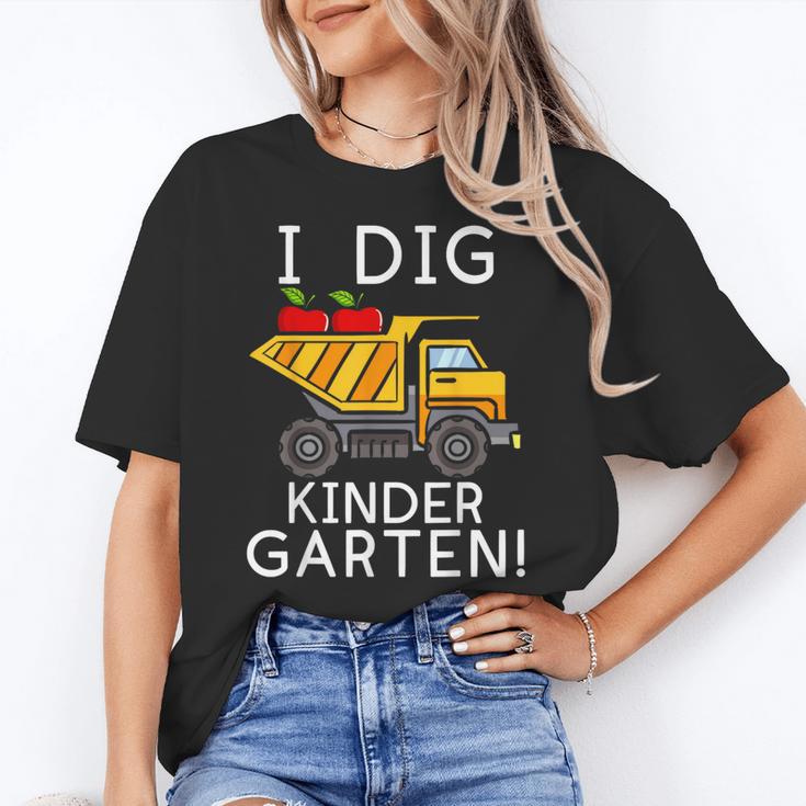 I Dig Kindergarten Student Teacher Construction First Day Women's T-Shirt