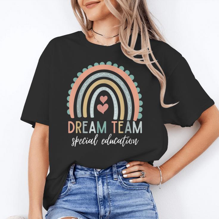 Dream Team Special Education Teacher ED SPED Squad Rainbow Women's T-Shirt