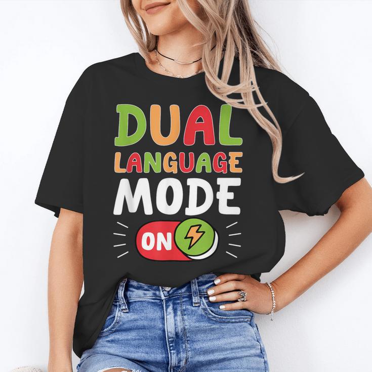 Dual Language Teacher Bilingual Teacher Women's T-Shirt