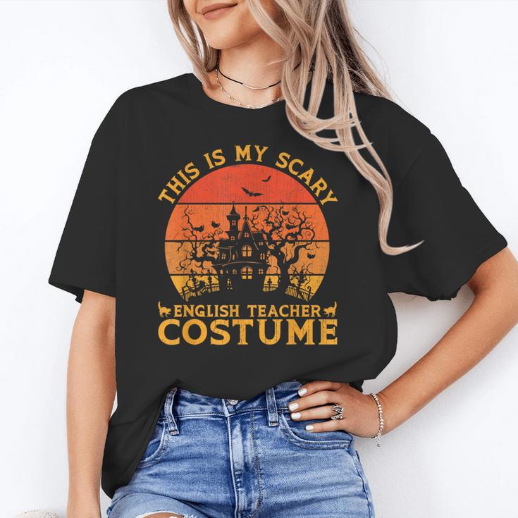 English Teacher Matching This Is My Scary Halloween Costume Women's T-Shirt