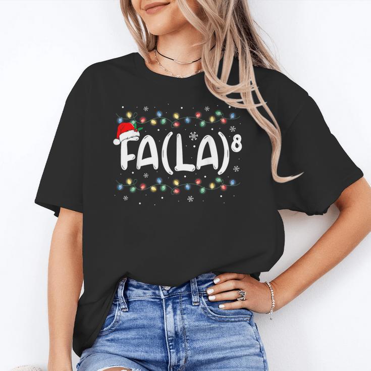 FA LA8 Christmas Santa Fa La Math Teacher Men Women Women's T-Shirt