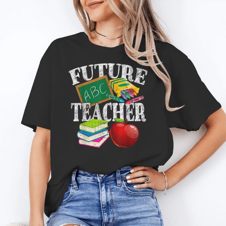 Future Teacher With Canyon And Book Teacher Men Women Girls Kids Women's T-Shirt