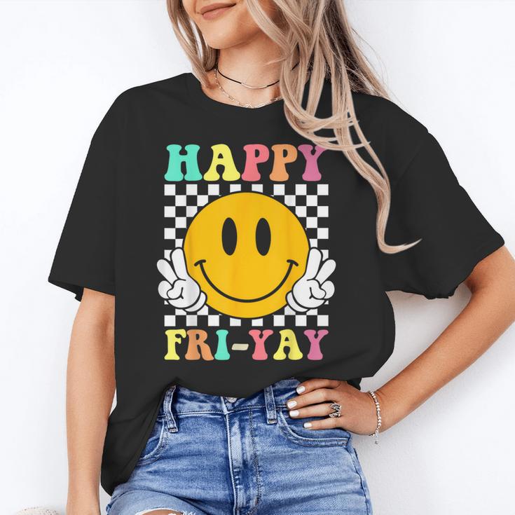 Happy Fri-Yay Teacher Friday Weekend School Women's T-Shirt