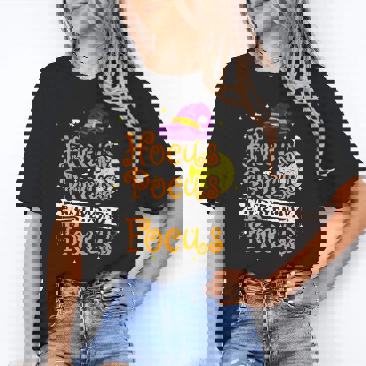 Hocus Pocus Everybody Focus Halloween Teacher Men Women Kids Women&#x27;s T-Shirt