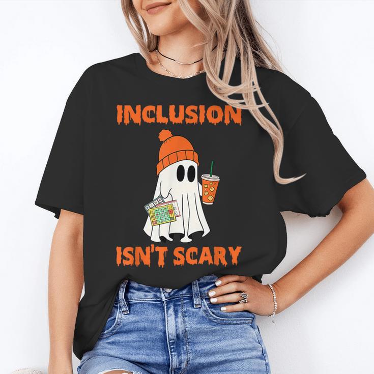 Inclusion Isn't Scary Shirt Halloween SLP Sped Teacher Women's T-Shirt
