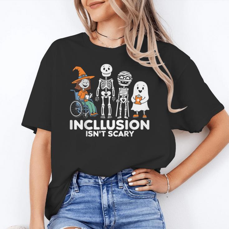 Inclusion Isn't Scary SLP Halloween Costume Sped Teacher Women's T-Shirt