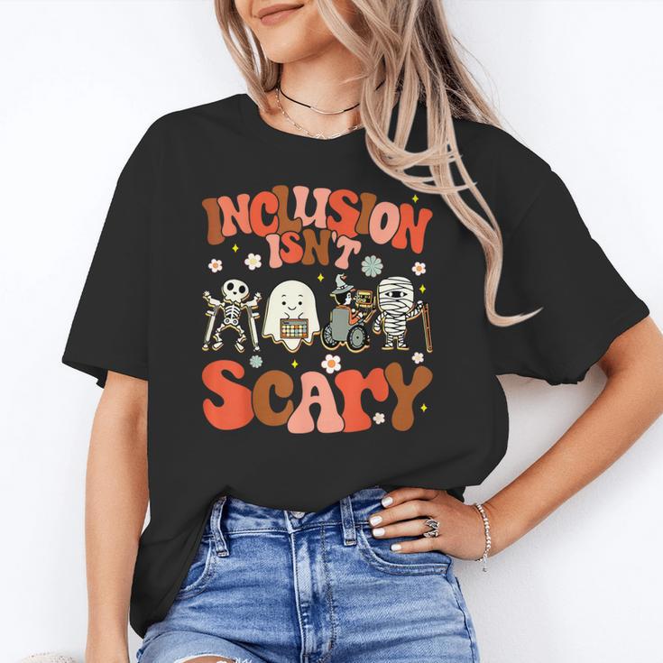 Inclusion Isn't Scary SLP Sped Teacher Halloween Women's T-Shirt