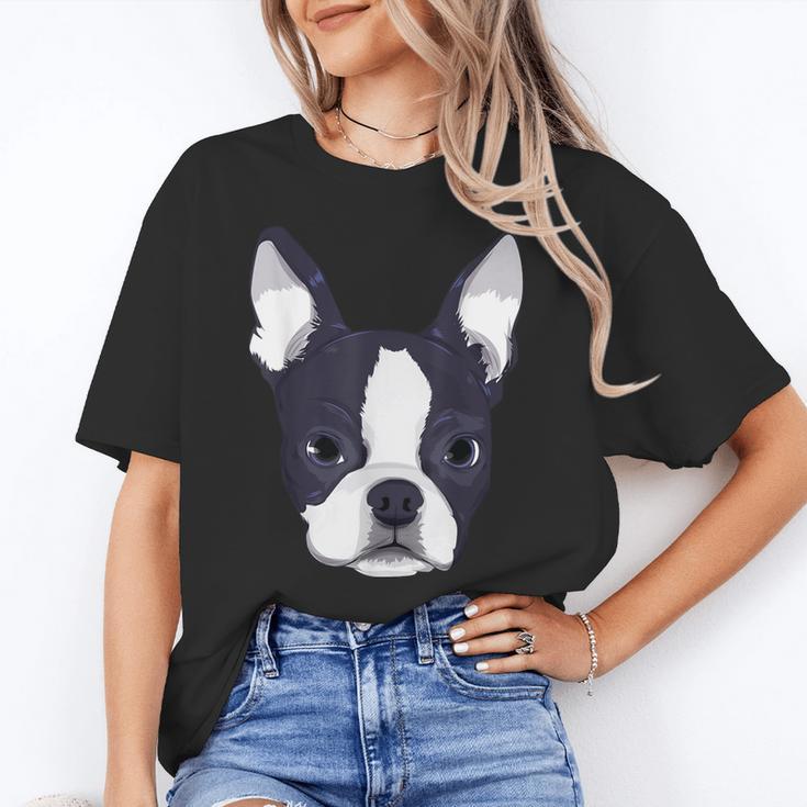 Kids Boston Terrier Dog For Women And Girls Women's T-Shirt