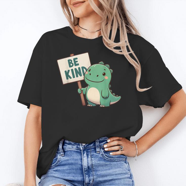 Be Kind Teacher Anti-Bullying Dino Kindness Women Men Boys Women's T-Shirt