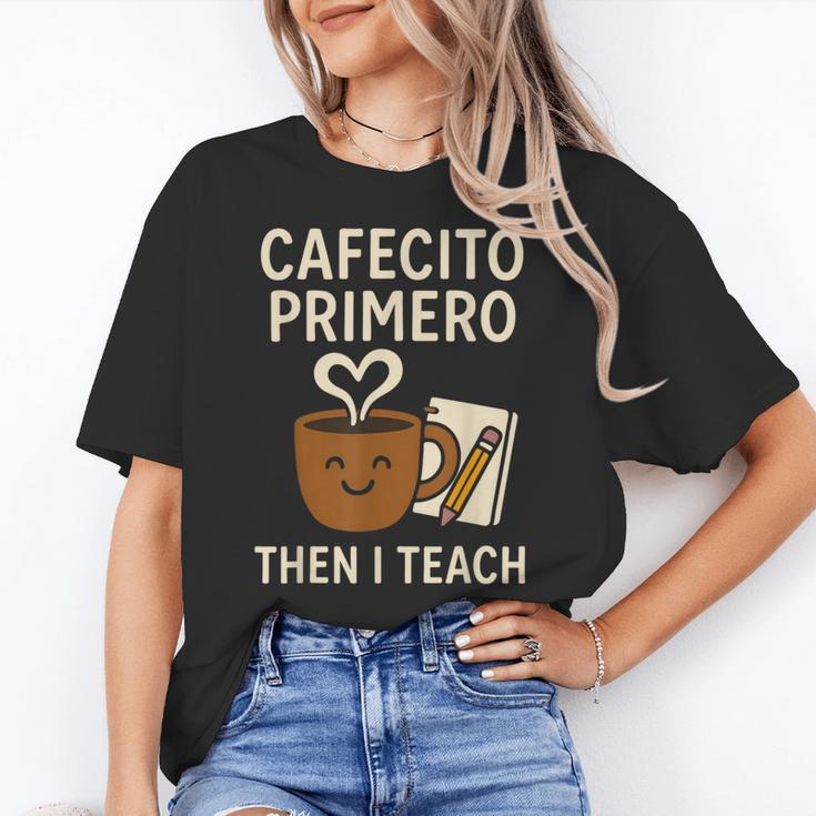 Latina Teacher Bilingual Educator Spanish Heritage Empower Women's T-Shirt