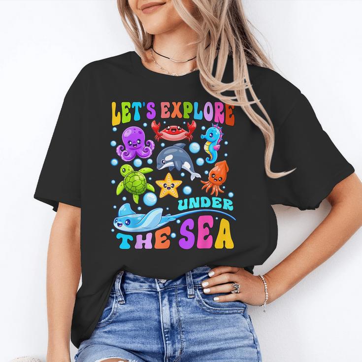 Let's Explore Under The Sea Back To School Student Teacher Women's T-Shirt