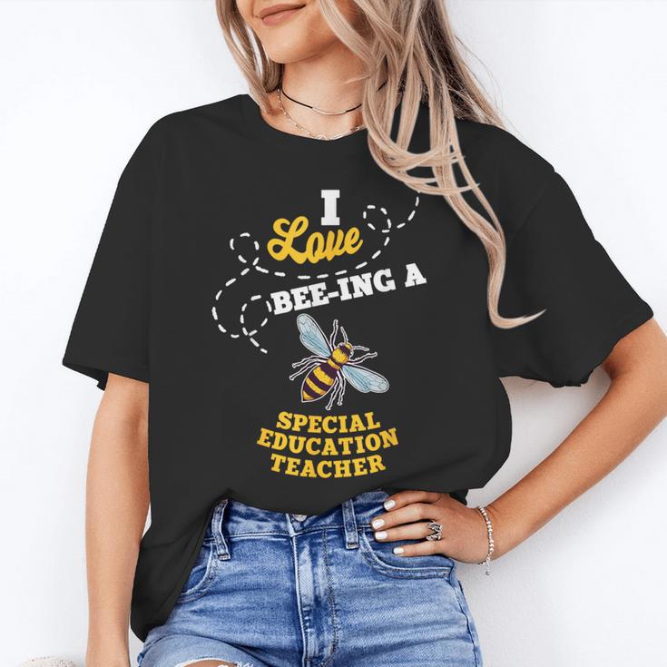 I Love Bee-Ing A Special Education Teacher Honey Bee Job For Men Women Women's T-Shirt