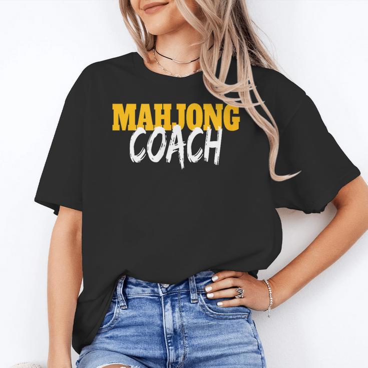 Mahjong Coach Coaching Trainer Teacher Women's T-Shirt
