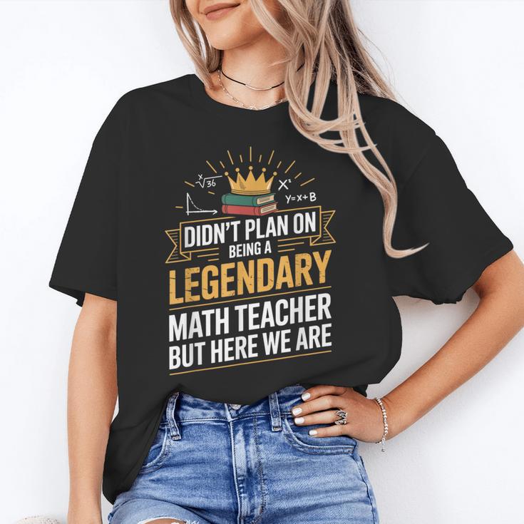 Math Teacher For Algebra Lovers Mathematics Women's T-Shirt