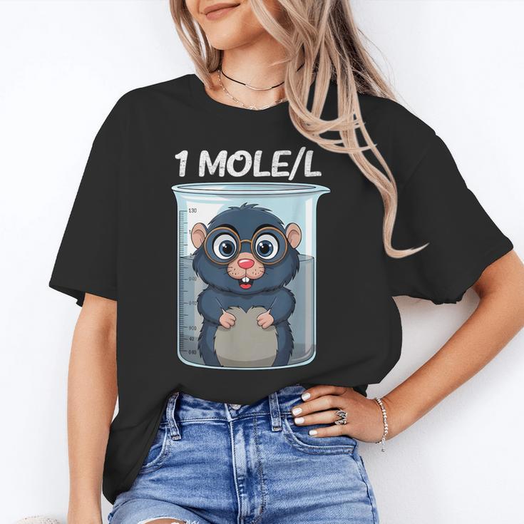Mole Chemistry Chemist Student Science Teacher Women's T-Shirt