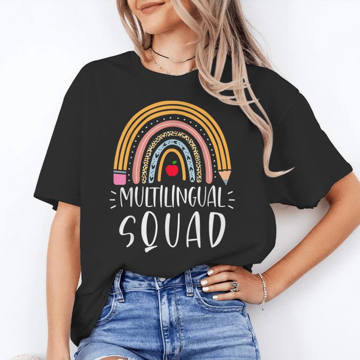 Multilingual Squad Multilingual Teacher Appreciation Kids Women's T-Shirt