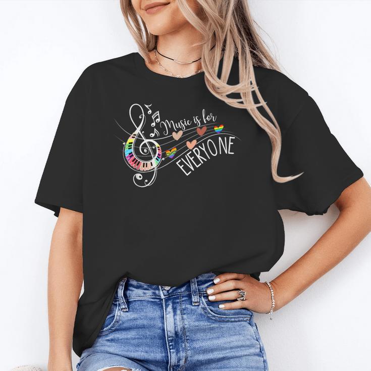 Music Is For Everyone Music Teacher Women's T-Shirt