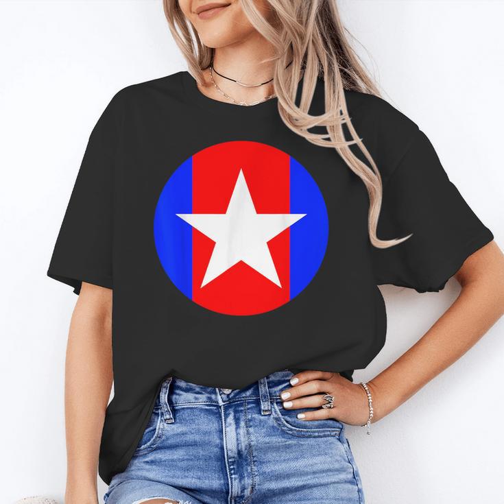 Nerdy Captain Sweatpants Retro Comic Book Fan Teacher Women's T-Shirt