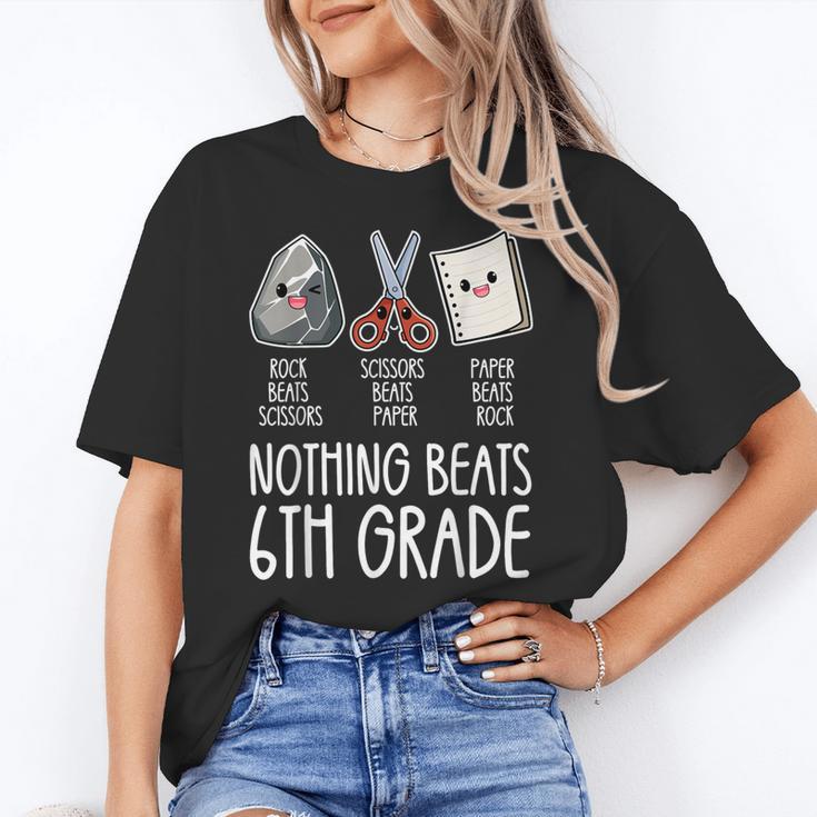 Nothing Beats 6th Grade Back To School Kids Teachers Women's T-Shirt