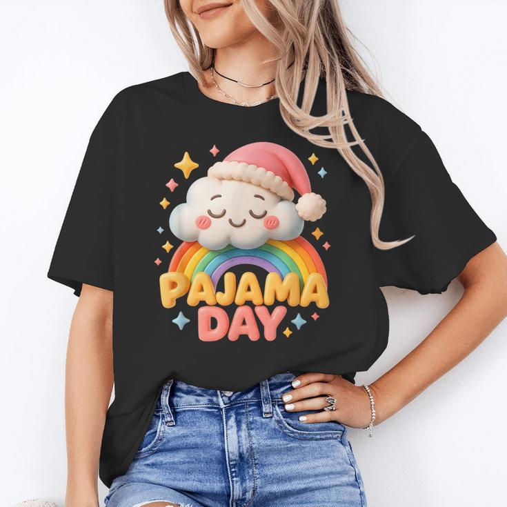 Pajama Day School Spirit Week Sleepy Cloud Teacher Student Women's T-Shirt