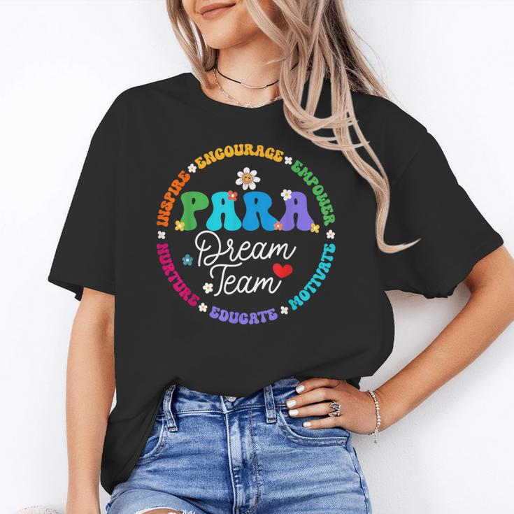 PARA Dream Team Teacher Paraprofessional Paraeducator Women's T-Shirt