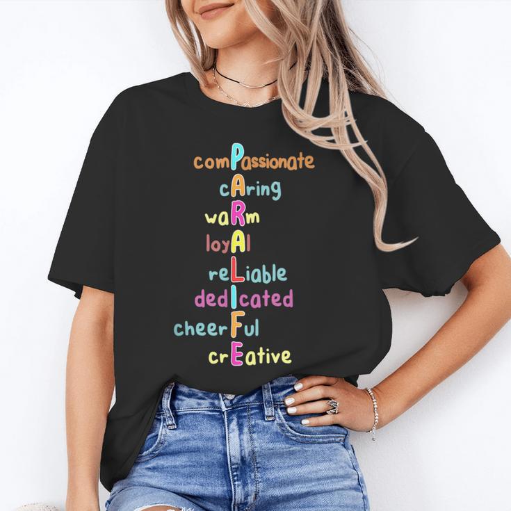 Paraprofessional Teacher Para Sped Ed Parapro Women's T-Shirt