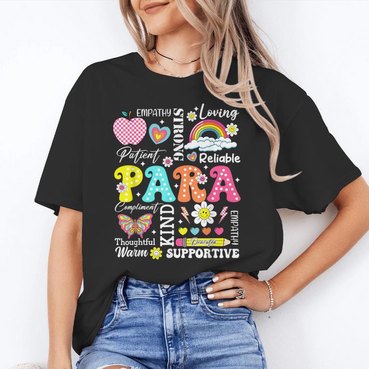 Paras Make It Possible Paraprofessional Paraeducator Teacher Women's T-Shirt