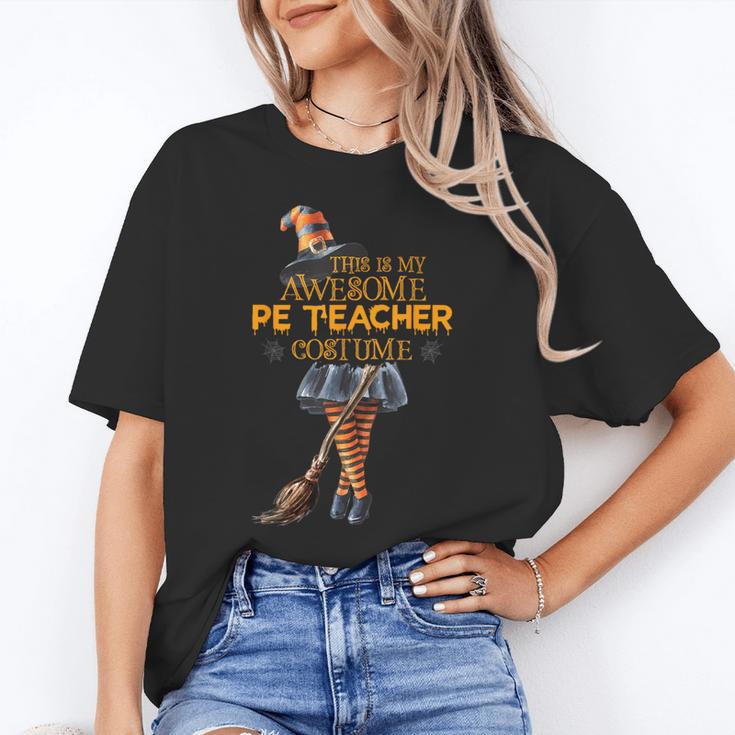 Physical Education Teacher Halloween Costume Witchy Teacher For Men Women Women's T-Shirt