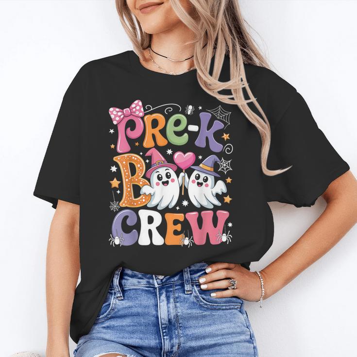 Pre-K Boo Crew Pre-K Teacher Student Kids Halloween Women's T-Shirt