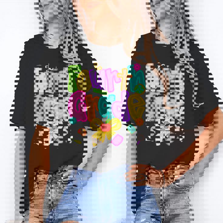 Preppy Fourth Grade Back To School 4th Grade Teacher Girls Women&#x27;s T-Shirt