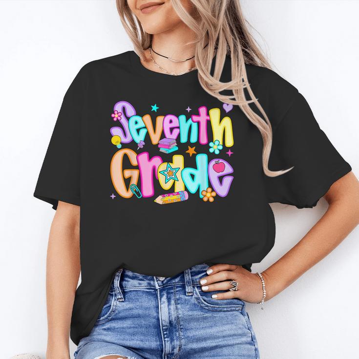 Preppy Seventh Grade Back To School 7th Grade Teachers Girls Women's T-Shirt