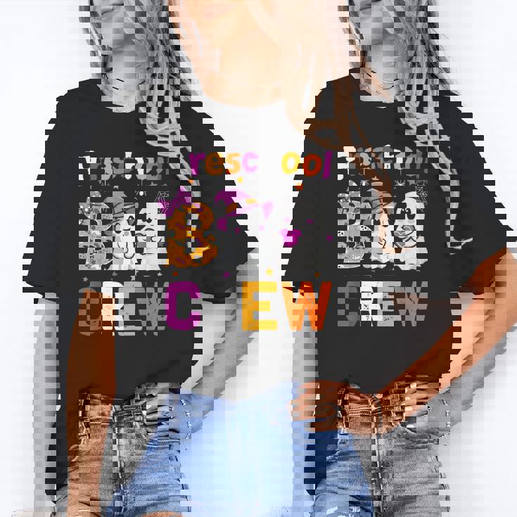 Preschool Boo Crew Preschool Halloween Teacher Kids Women&#x27;s T-Shirt