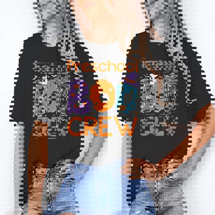 Preschool Boo Crew Preschool Halloween Teacher Kids Women&#x27;s T-Shirt