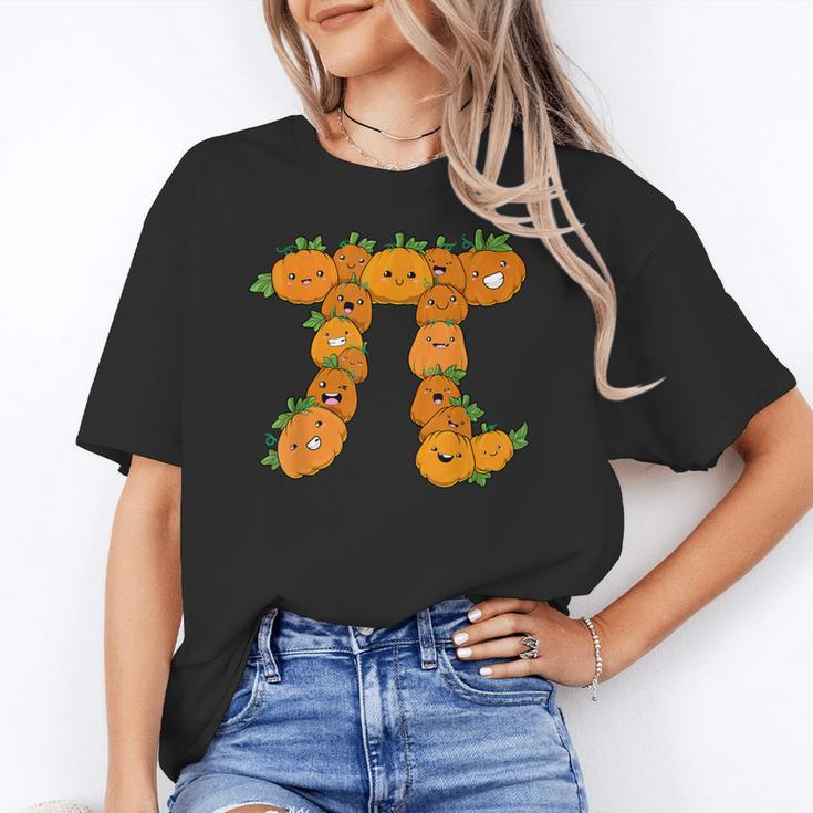 Pumpkin Pi Math Teacher Halloween Costume Geometry Women's T-Shirt