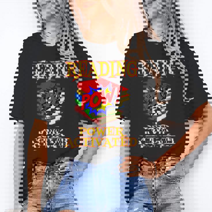 Reading Super Power Activated Superhero Teacher Or Student Men Women Girls Kids Women&#x27;s T-Shirt, Super Teacher Gifts, trending gift