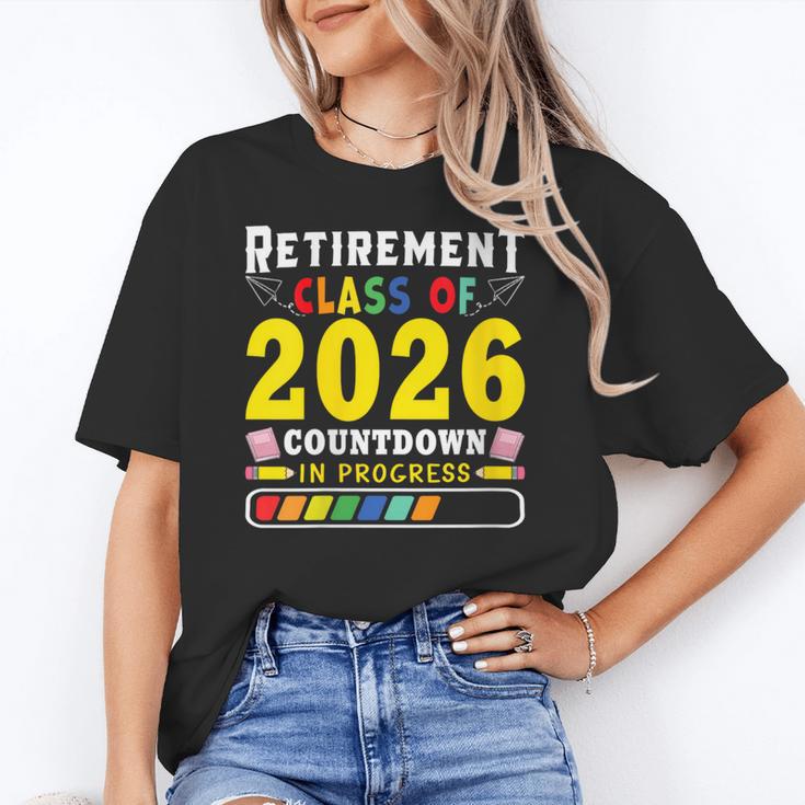 Retirement Primary Elementary Teacher 2026 Retiring Progress Women's T-Shirt