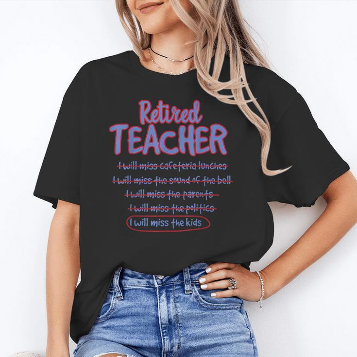 Retiring Teacher Tshirt For Retired Teachers For Men Women Women's T-Shirt