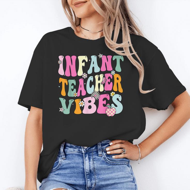 Retro Infant Teacher Vibes Women Daycare Teacher Women's T-Shirt