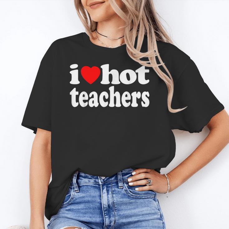 Retro I Love Hot Teachers Vintage I Heart Hot Teacher Men Women Girls Kids Women's T-Shirt
