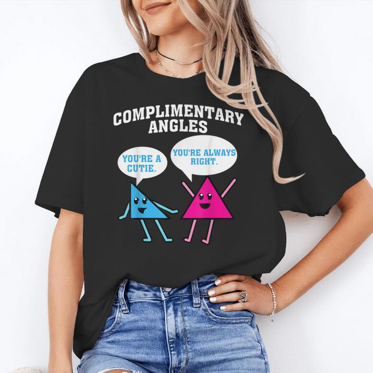 Right Acute Triangle Math Teacher Cool Geometry Women's T-Shirt