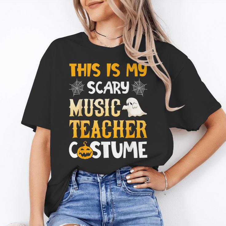 This Is My Scary Music Teacher Halloween Costumes Pajama Women's T-Shirt