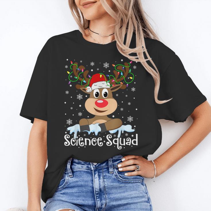 Science Teacher Squad Reindeer Christmas Teacher Xmas Lights For Men Women Women's T-Shirt, Science Teacher Gifts, trending gift Science Teacher Squad Reindeer Christmas Teacher Xmas Lights For Men Women Women's T-Shirt, Science Teacher Gifts, trending gift