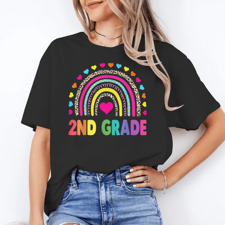 Second Grade Rainbow Girls Boys Teacher Team 2nd Grade Squad Women's T-Shirt