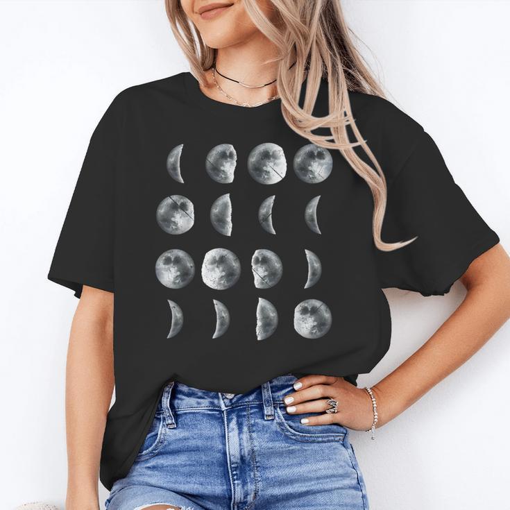Space Science Student Teacher Leonard Moon Phases Men Women Kids Women's T-Shirt