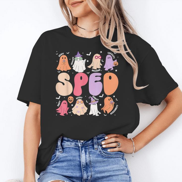 Special Education Teacher Ghosts Halloween SPED Teacher Women's T-Shirt