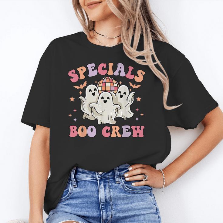 Specials Boo Crew Art Music Pe Tech Teacher Ghost Halloween Women's T-Shirt