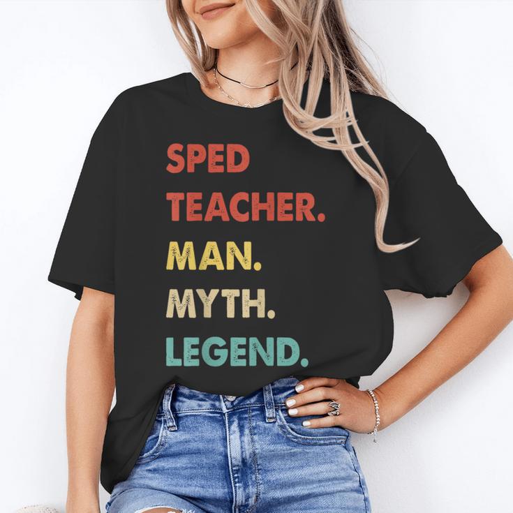 Sped Teacher Man Myth Legend Women's T-Shirt