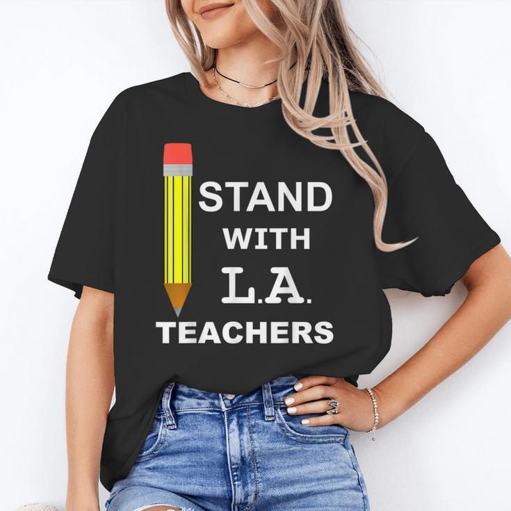Stand With LA Teachers Tshirt United Los Angeles T Shirt Men Women Kids Women's T-Shirt