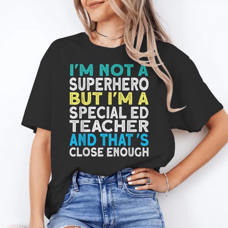 Superhero & Special Education Teacher Men Women Women's T-Shirt