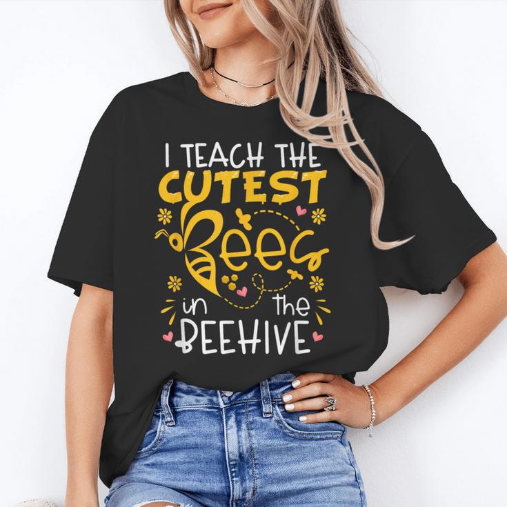 I Teach The Cutest Bees In The Beehive Teacher Women's T-Shirt
